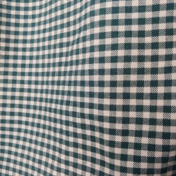 Ralph Lauren Shirt Large Custom Fit Button Down Green White Gingham Check Plaid - Picture 4 of 6